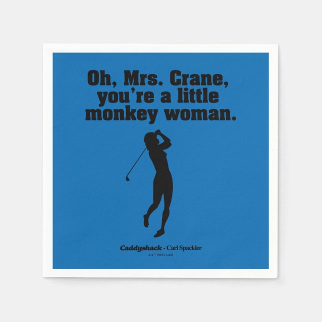 Caddyshack | Oh Mrs. Crane Napkin (Front)