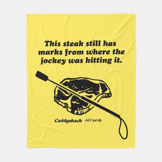 Caddyshack | This Steak Still Has Marks Fleece Blanket (Front)