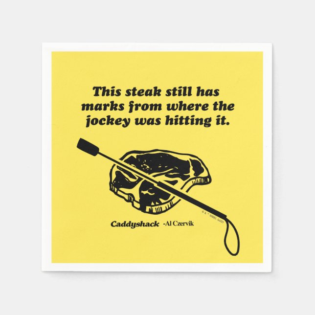 Caddyshack | This Steak Still Has Marks Napkin (Front)