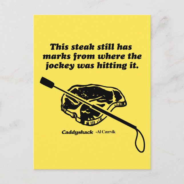 Caddyshack | This Steak Still Has Marks Postcard (Front)