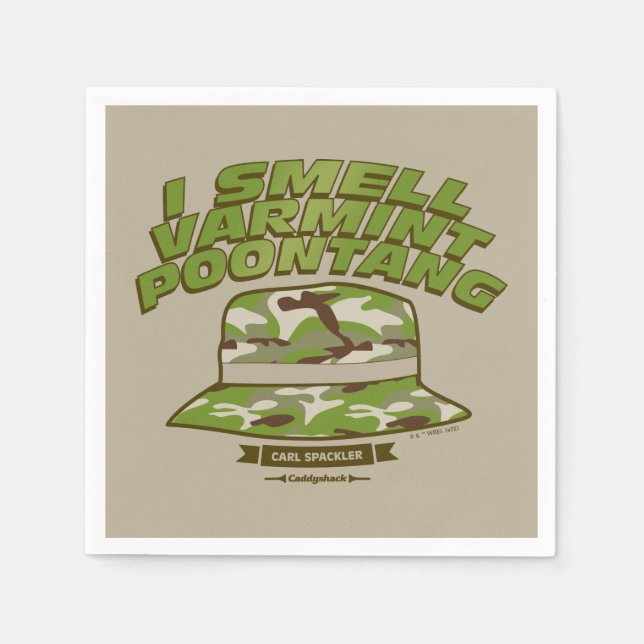 Caddyshack | Varmint Poontang Napkin (Front)