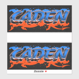 Caden Vorname Name Graffiti Aufkleber Sticker