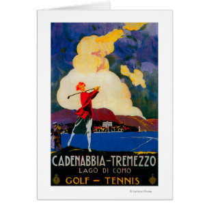 CadenabbiaTremezzo Vintage PosterEurope