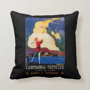 CadenabbiaTremezzo Vintage PosterEurope Cushion