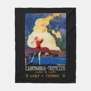 CadenabbiaTremezzo Vintage PosterEurope Fleece Blanket
