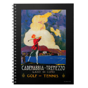 CadenabbiaTremezzo Vintage PosterEurope Notebook