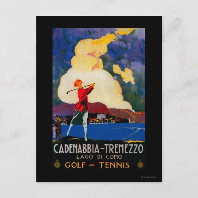 CadenabbiaTremezzo Vintage PosterEurope Postcard (Front)