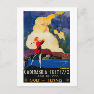 CadenabbiaTremezzo Vintage PosterEurope Postcard