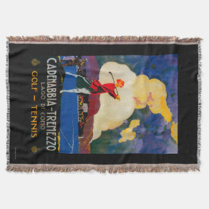 CadenabbiaTremezzo Vintage PosterEurope Throw Blanket