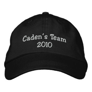 Caden's Team 2010 embroidered cap