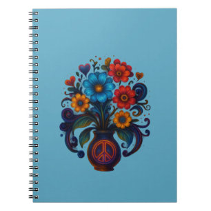 Caderno Espiral com Foto flores Notebook