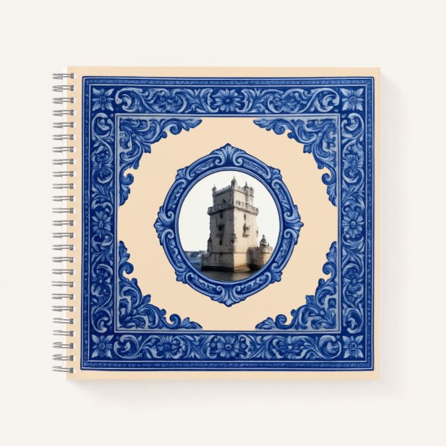 Caderno Espiral "Torre de Belém": Alma de Lisboa  Notebook (Front)