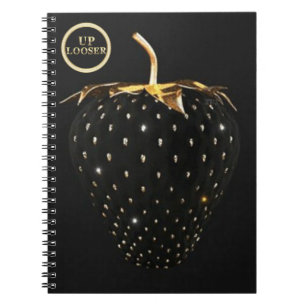 Caderno UP Looser - black strawberry Notebook