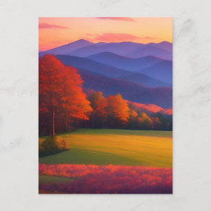 Cades Cove Autumn Memories Postcard