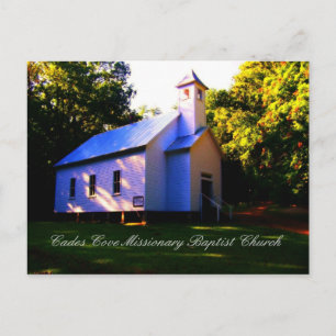 Cades Cove Missionary Baptist Church Postcard