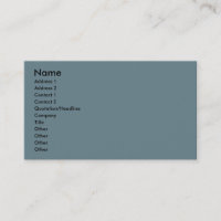 Cadet Blue Business Card