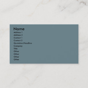 Cadet Blue Business Card