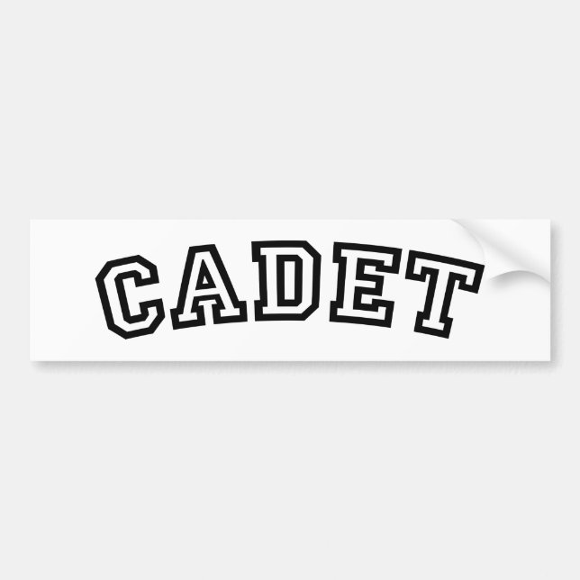 CADET BUMPER STICKER (Front)