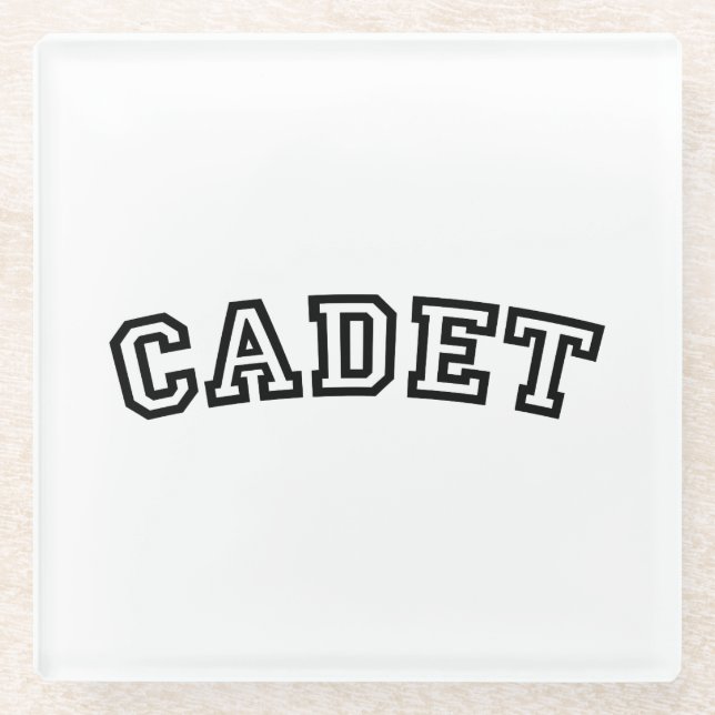 CADET GLASS COASTER (Front)