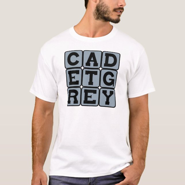Cadet Grey, Colour T-Shirt (Front)