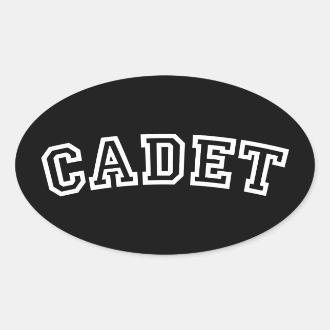 CADET OVAL STICKER (Front)