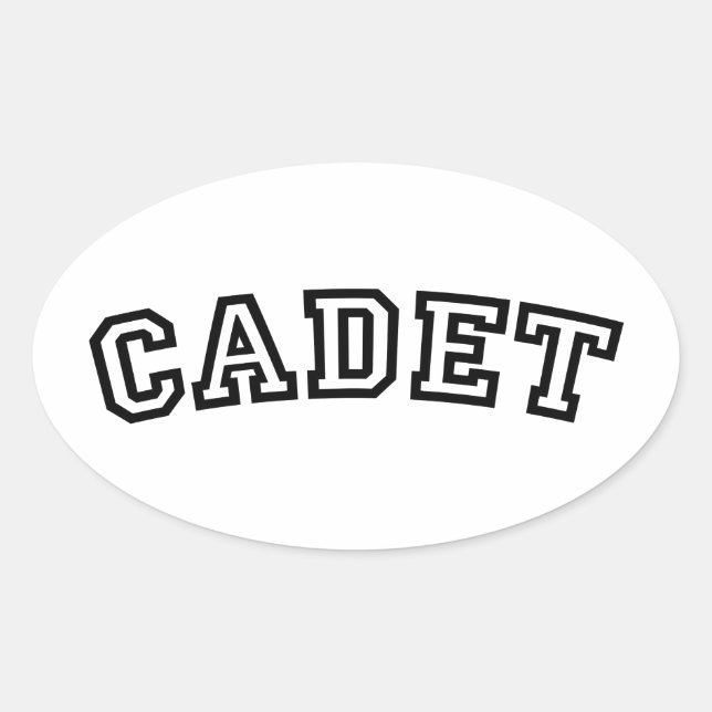 CADET OVAL STICKER (Front)