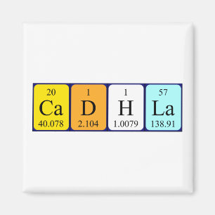Cadhla periodic table name magnet