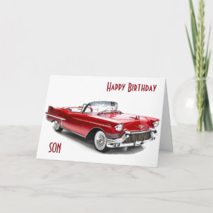 CADILAC STYLE Birthday Wishes To A CLASSIC GUY Card