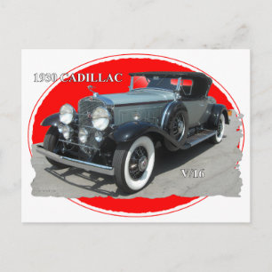 CADILLAC 1930 V/16 POSTCARD
