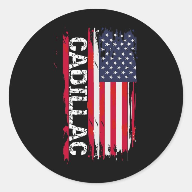 Cadillac City  Classic Round Sticker (Front)