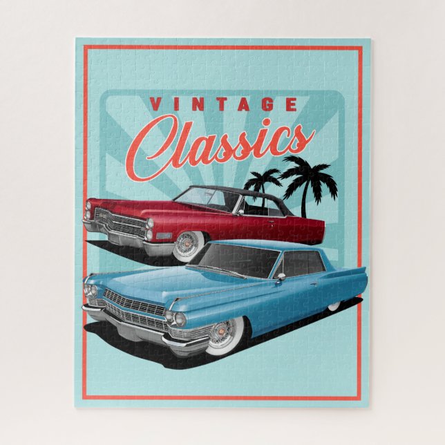 Cadillac Classic Cars Jigsaw Puzzle (Vertical)