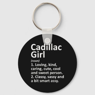 Cadillac Girl Mi Michigan Funny City Home Roots Gi Key Ring