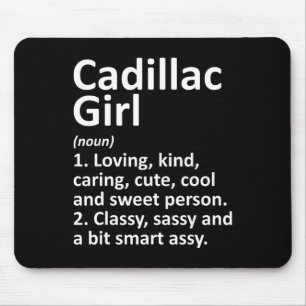 Cadillac Girl Mi Michigan Funny City Home Roots Gi Mouse Pad
