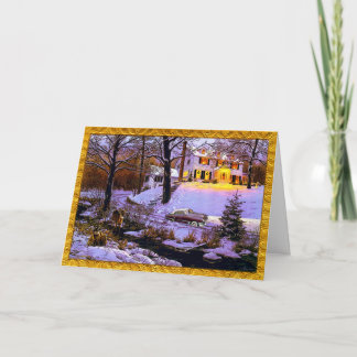 CADILLAC HOLIDAY FOR VINTAGE VEHICLE SERVICE CARD