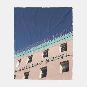 CADILLAC HOTEL BUILDING FLEECE BLANKET