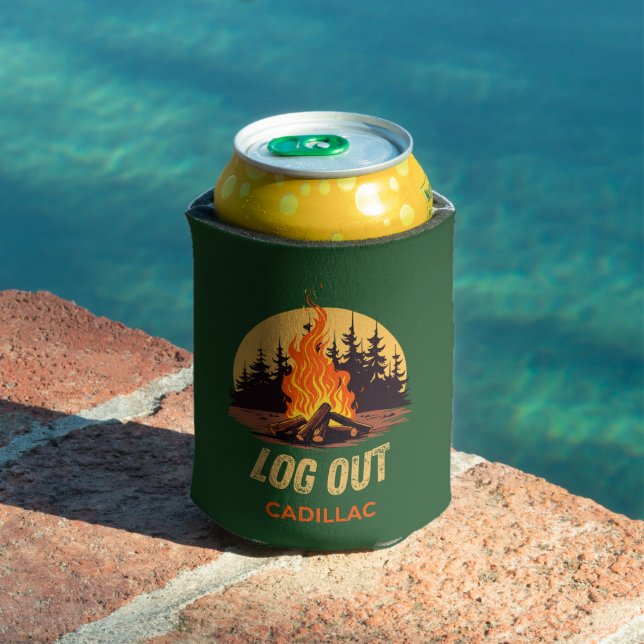 Cadillac Michigan Campfire Can Cooler (In Situ Pool)