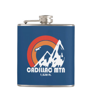 Cadillac Mountain Maine Sun Eagle Hip Flask