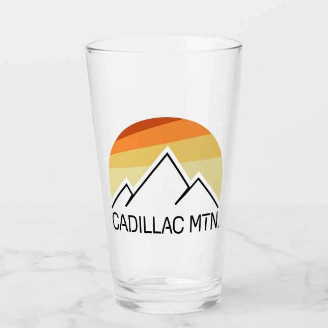 Cadillac Mountain Retro Glass (Front)
