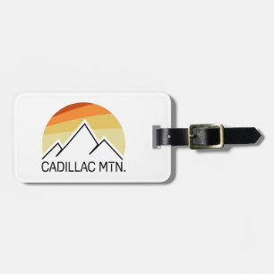 Cadillac Mountain Retro Luggage Tag