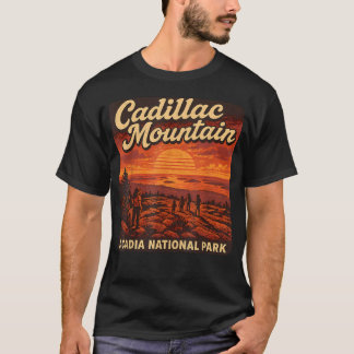 Cadillac Mountain Sunrise Maine Acadia National T-Shirt