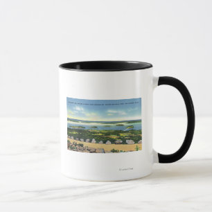 Cadillac Mt Summit View of Bar Harbour 2 Mug