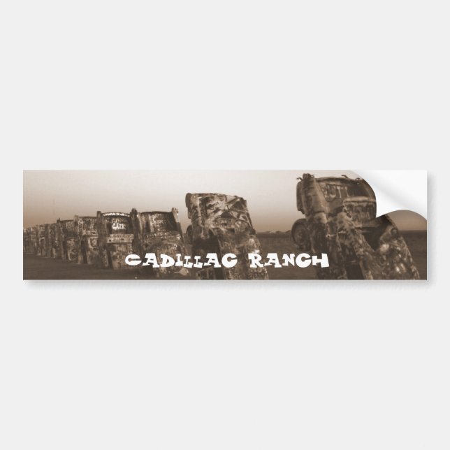 Cadillac Ranch Bumper Sticker (Front)