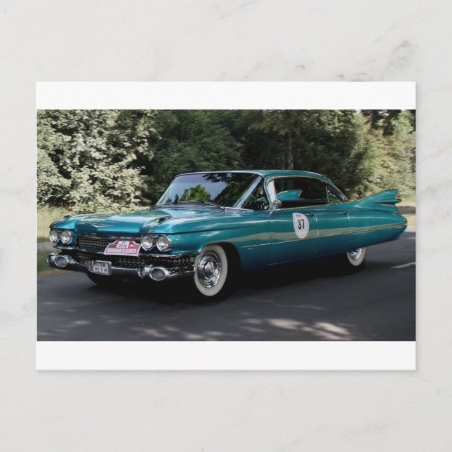 Cadillac, Series 62 Sedan 	  1959 Postcard (Front)