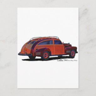 Cadillac station Wagon Postcard