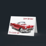 CADILLAC STYLE  Birthday Wishes To A CLASSIC GUY Card<br><div class="desc">CADILLAC STYLE BIRTHDAY WISHES TO THAT CLASSIC GUY IN YOUR LIFE!!!!</div>