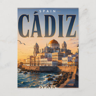 🌊 Cadiz Modern Coastal City Style 🌊 Postcard