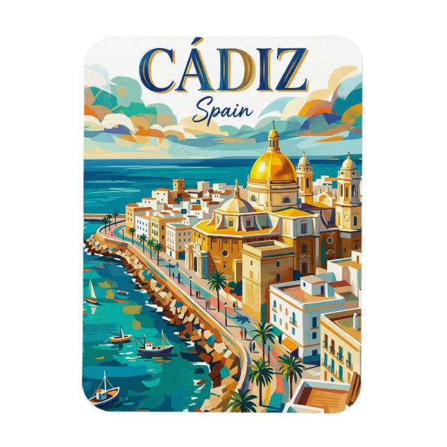 Cádiz Spain Magnet (Vertical)