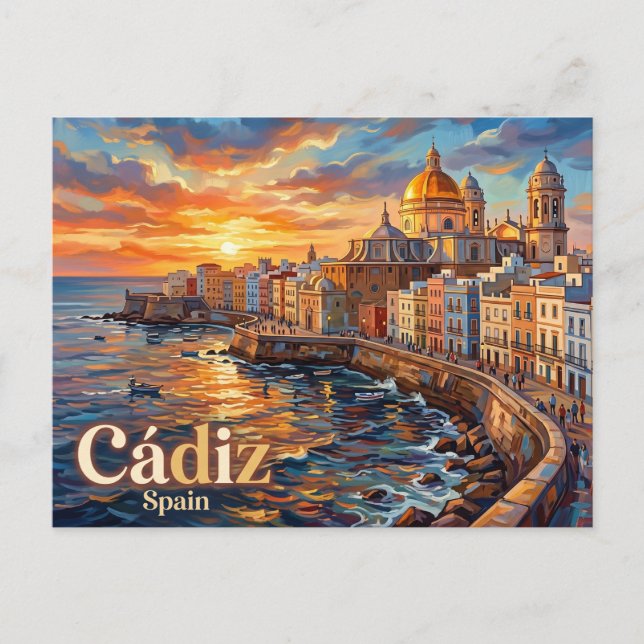 Cádiz Spain Postcard (Front)