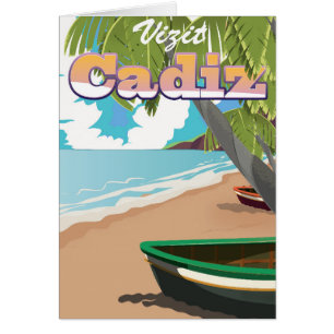 Cadiz Spain travel poster.