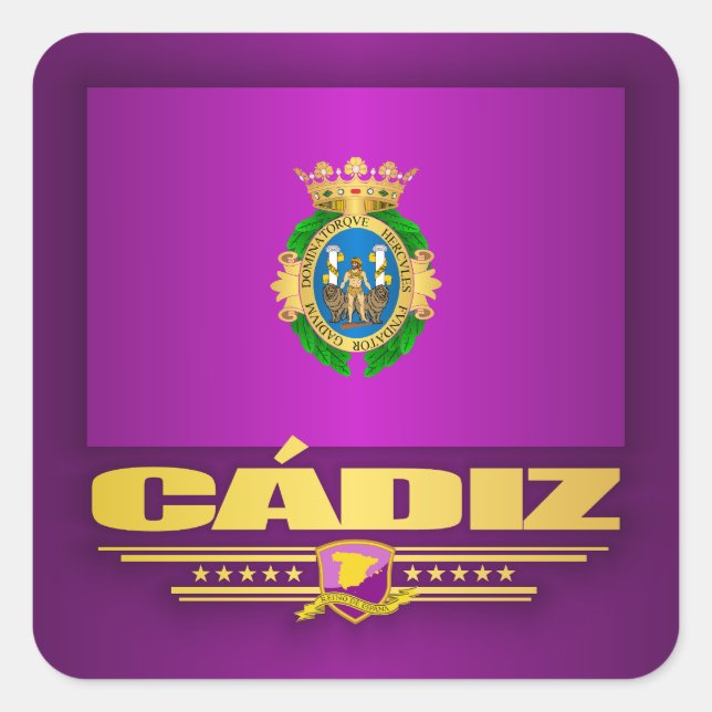 Cadiz Square Sticker (Front)